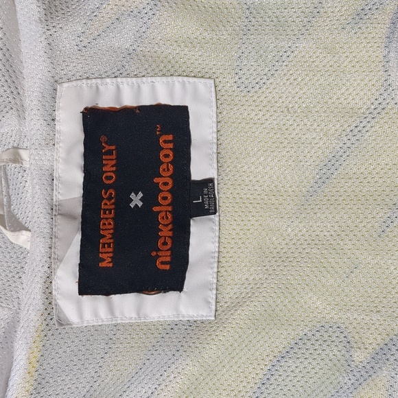 Members Only Exclusive Nickelodeon Windbreaker Jacket Mens size Large - Picture 6 of 8